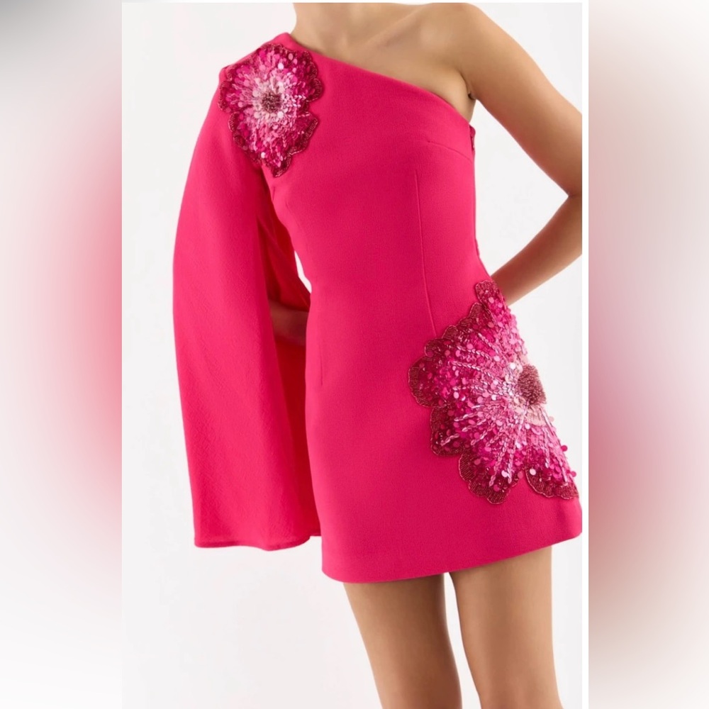 REBECCA VALLANCE
Layana Mini Dress Pink Floral Embellished - Picture 2 of 16